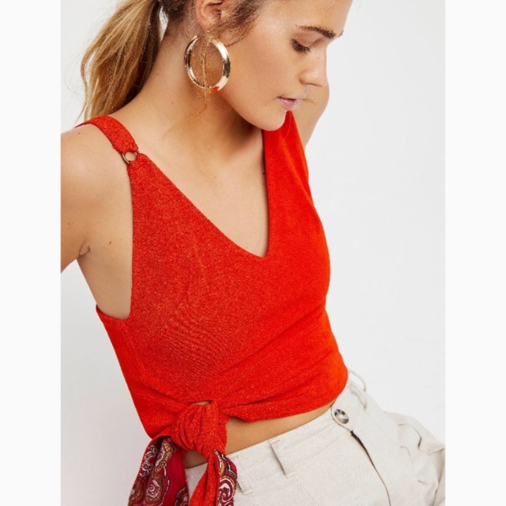 Free People Paisley Pop Tank
